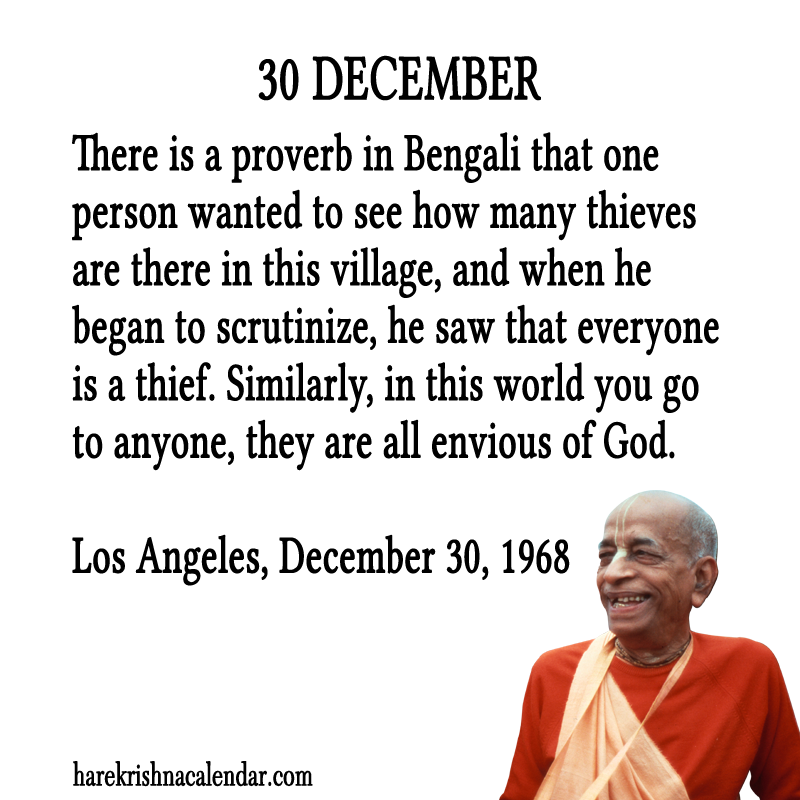 30 December Hare Krishna Calendar 30 December Hare Krishna Calendar