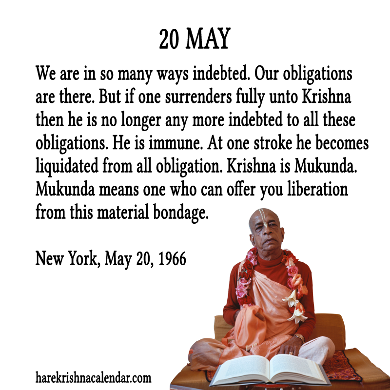 Srila Prabhupada Quotes For Month May 20