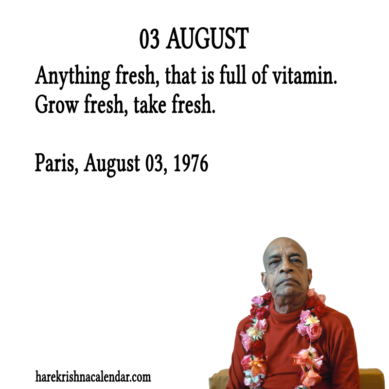 Srila Prabhupada Quotes For Month August03