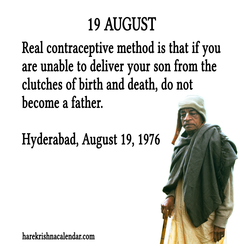 Srila Prabhupada Quotes For Month August19