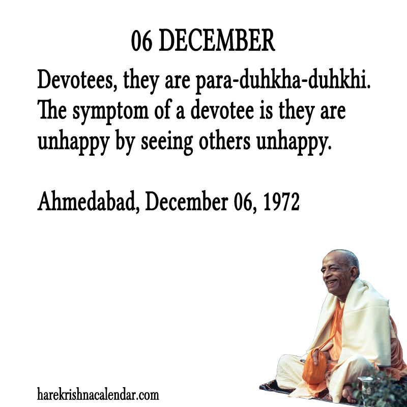 Srila Prabhupada Quotes For Month December 06