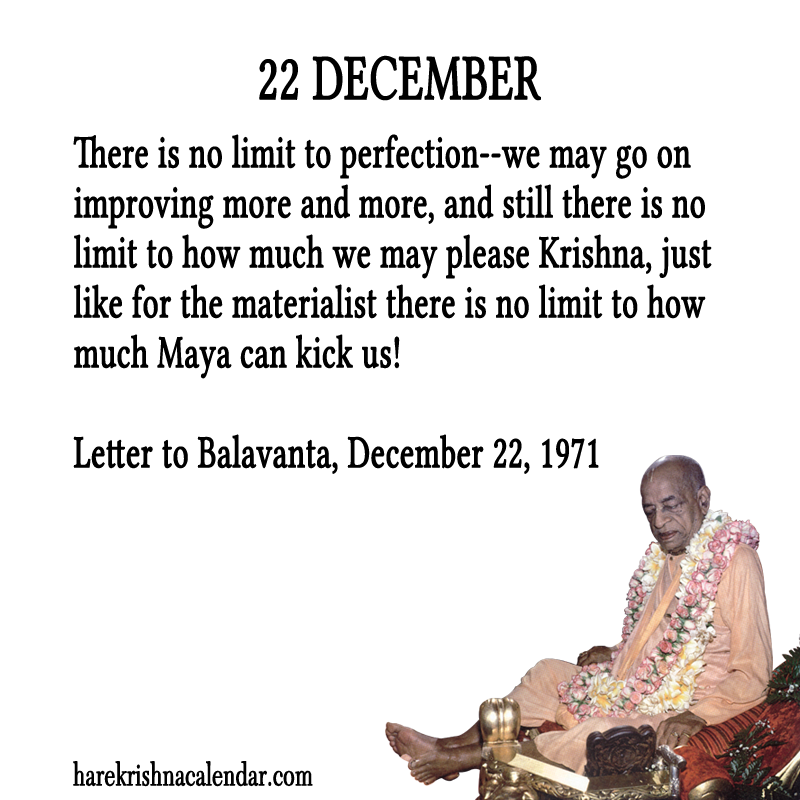 Srila Prabhupada Quotes For Month December 22