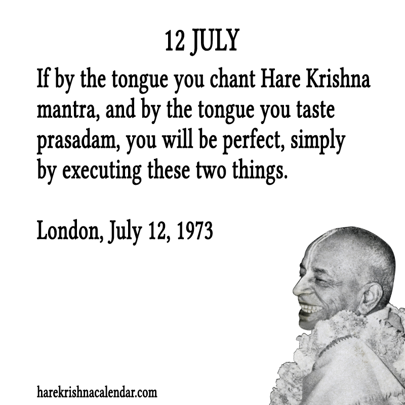 Srila Prabhupada Quotes For Month July 12