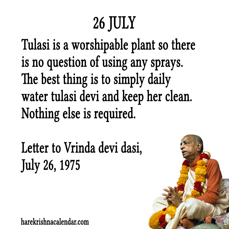 Srila Prabhupada Quotes For Month July 26