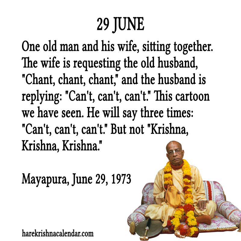 Srila Prabhupada Quotes For Month June 29