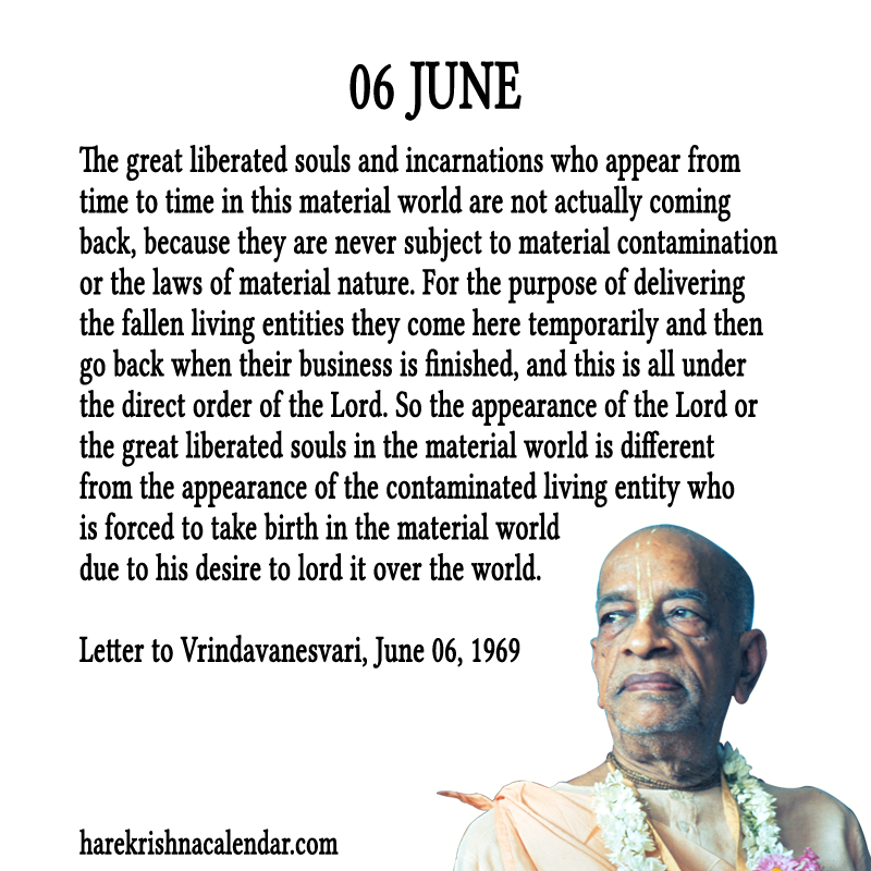 Srila Prabhupada Quotes For Month June06