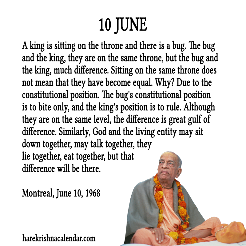 Srila Prabhupada Quotes For Month June10