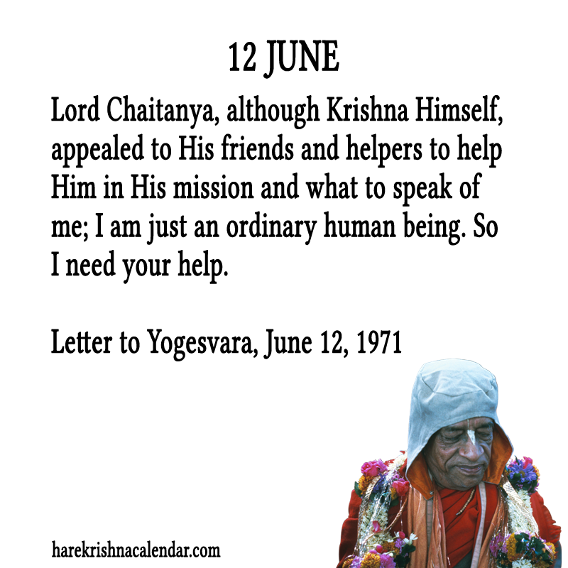 Srila Prabhupada Quotes For Month June12