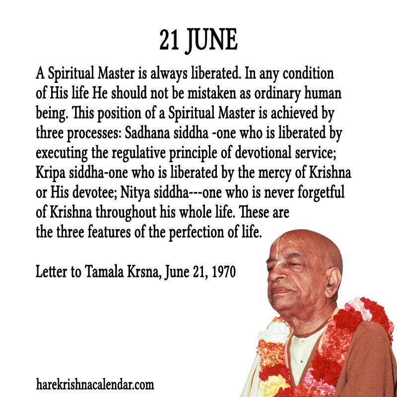 Srila Prabhupada Quotes For Month June21