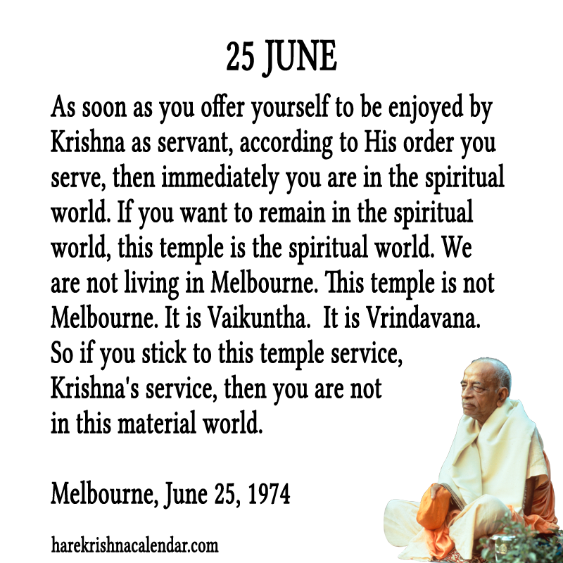 Srila Prabhupada Quotes For Month June25