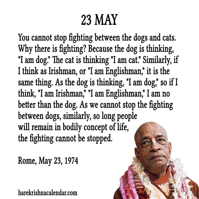 Srila Prabhupada Quotes For Month May 23