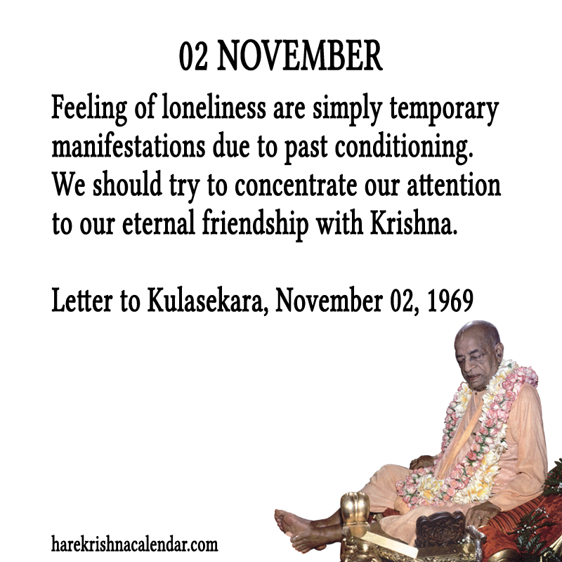 Srila Prabhupada Quotes For Month November 02