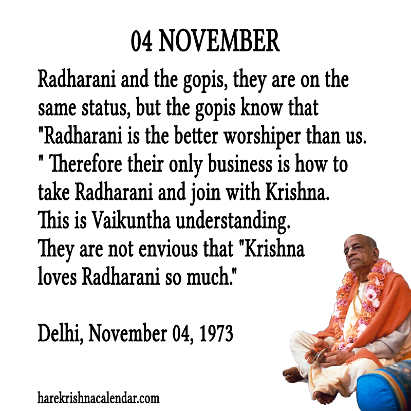 Srila Prabhupada Quotes For Month November 04