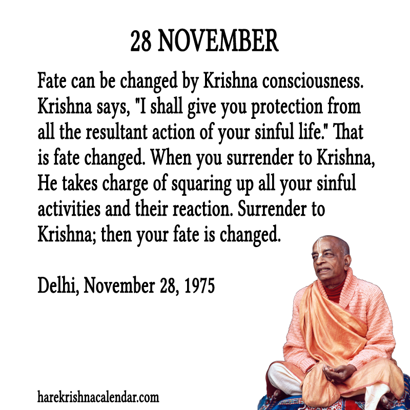 Srila Prabhupada Quotes For Month November 28