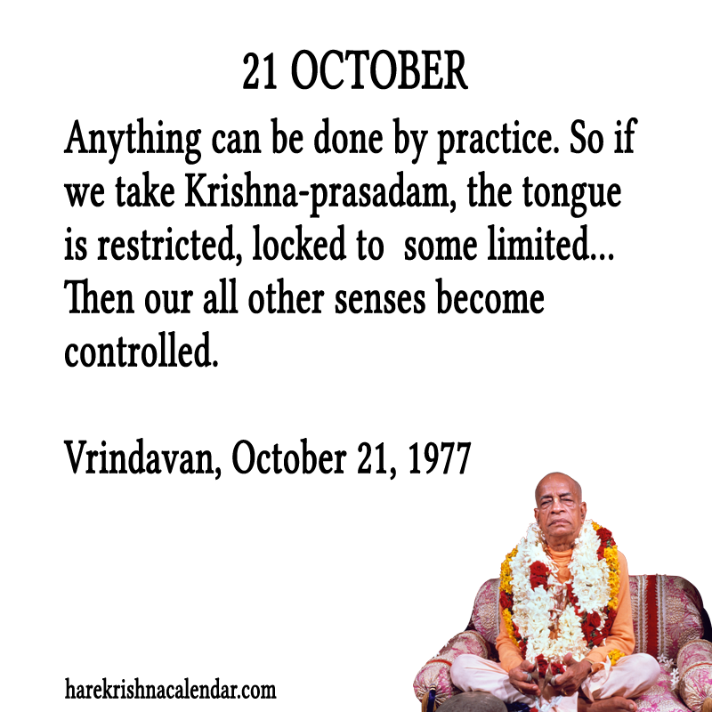 Srila Prabhupada Quotes For Month October 21