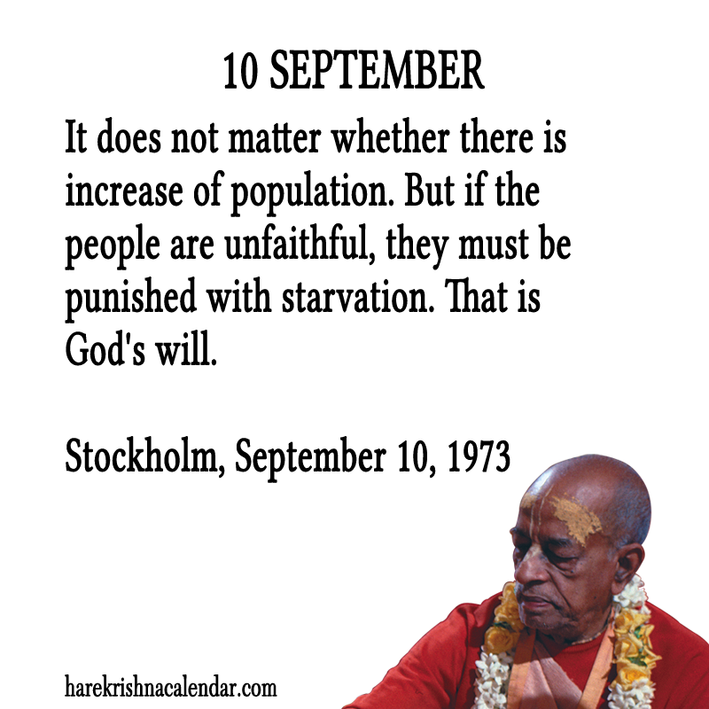 Srila Prabhupada Quotes For Month September 10