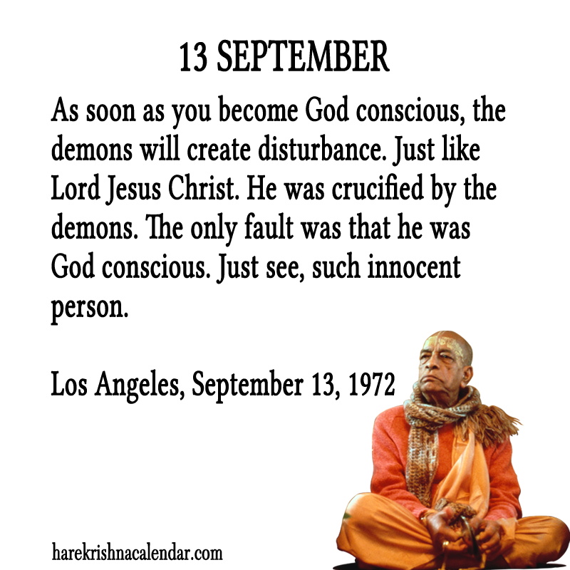 Srila Prabhupada Quotes For Month September 13