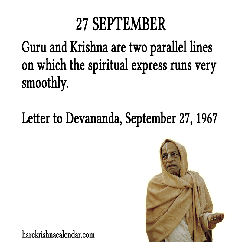 Srila Prabhupada Quotes For Month September 27